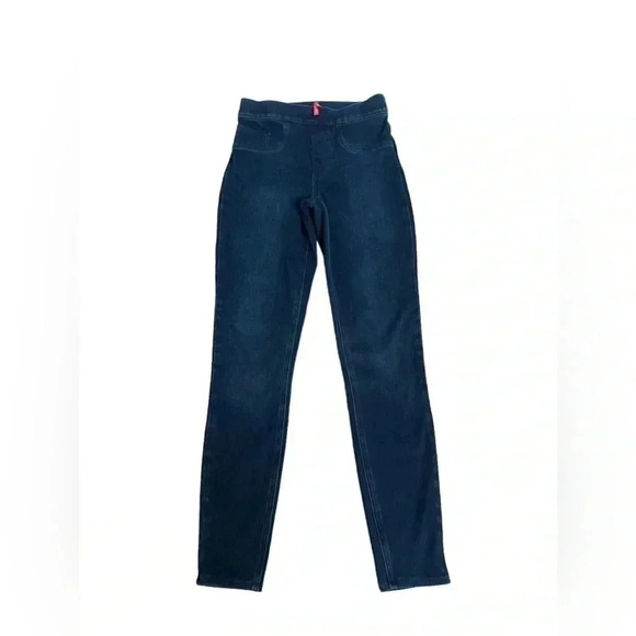 SPANX Jean-ish Dark Wash Ankel Leggings Jeggings Tummy Control Women’s size XS - Picture 1 of 10